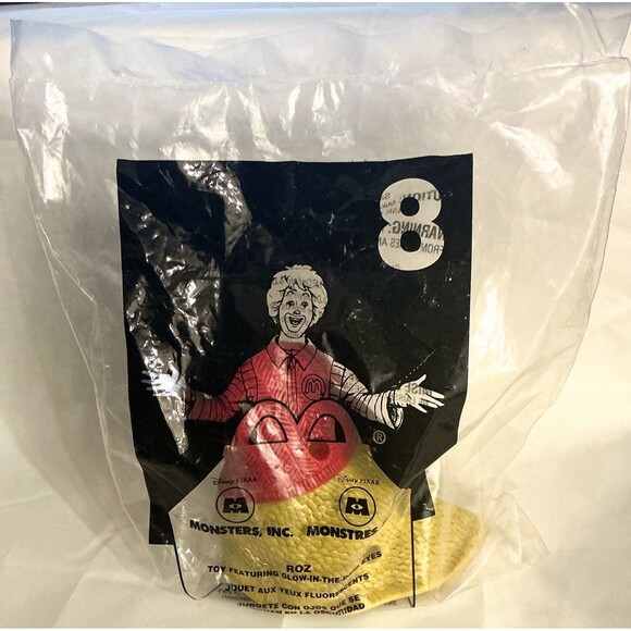 ROZ Disney’s Monsters Inc Movie Toy Collectible McDonald’s #8 NEW 2001 - Picture 2 of 3